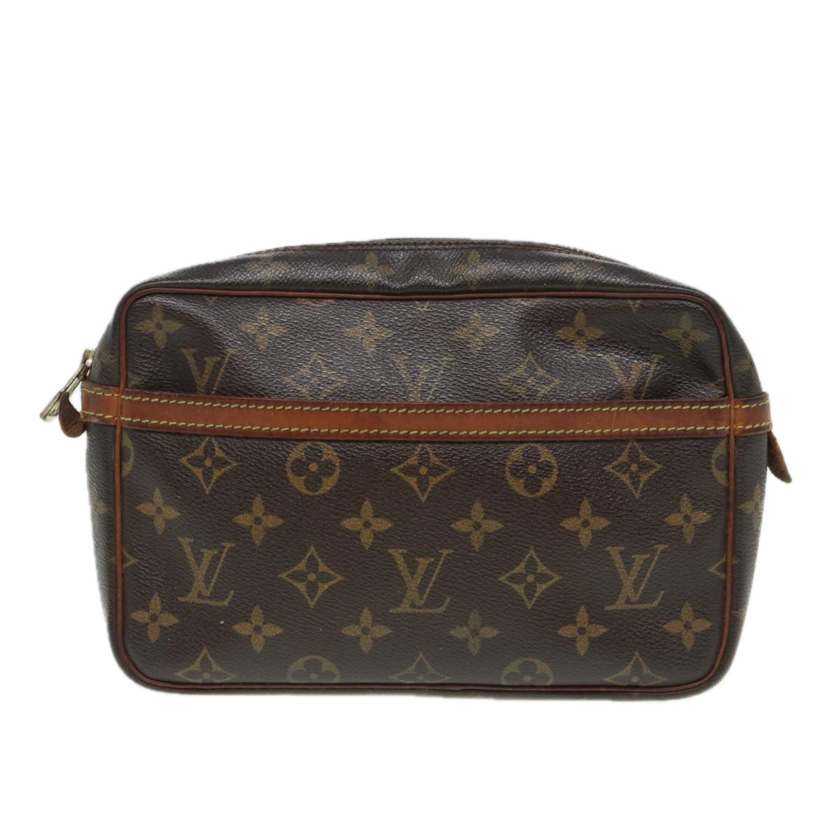 LOUIS VUITTON Monogram Compiegne 23 Clutch Bag M51847 LV Auth yk14172