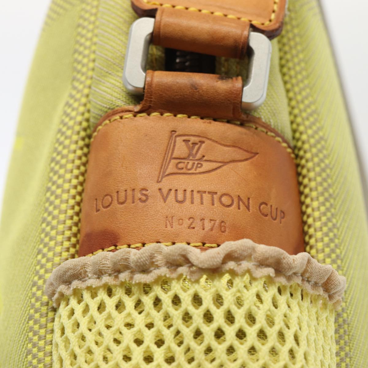 LOUIS VUITTON Damier Geant LV Cup Weatherly Bag Yellow M80636 LV Auth yk14175