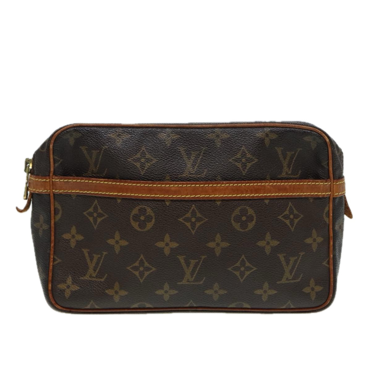 LOUIS VUITTON Monogram Compiegne 23 Clutch Bag M51847 LV Auth yk14199