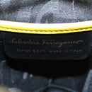 Salvatore Ferragamo Gancini Backpack Suede Yellow Gold Auth yk14203-11