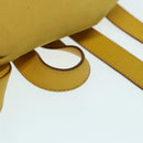 Salvatore Ferragamo Gancini Backpack Suede Yellow Gold Auth yk14203-7