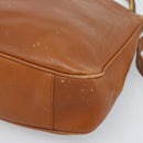 GUCCI Bamboo Hand Bag Leather 2way Brown Gold 001 1705 1638 Auth yk14231-15