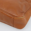 GUCCI Bamboo Hand Bag Leather 2way Brown Gold 001 1705 1638 Auth yk14231-17