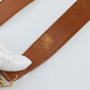 GUCCI Bamboo Hand Bag Leather 2way Brown Gold 001 1705 1638 Auth yk14231-20