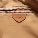 CELINE Macadam Canvas Shoulder Bag Beige Gold Auth yk14240-18