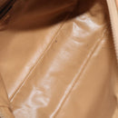 CELINE Macadam Canvas Shoulder Bag Beige Gold Auth yk14240-11