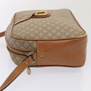 CELINE Macadam Canvas Shoulder Bag Beige Gold Auth yk14240-4