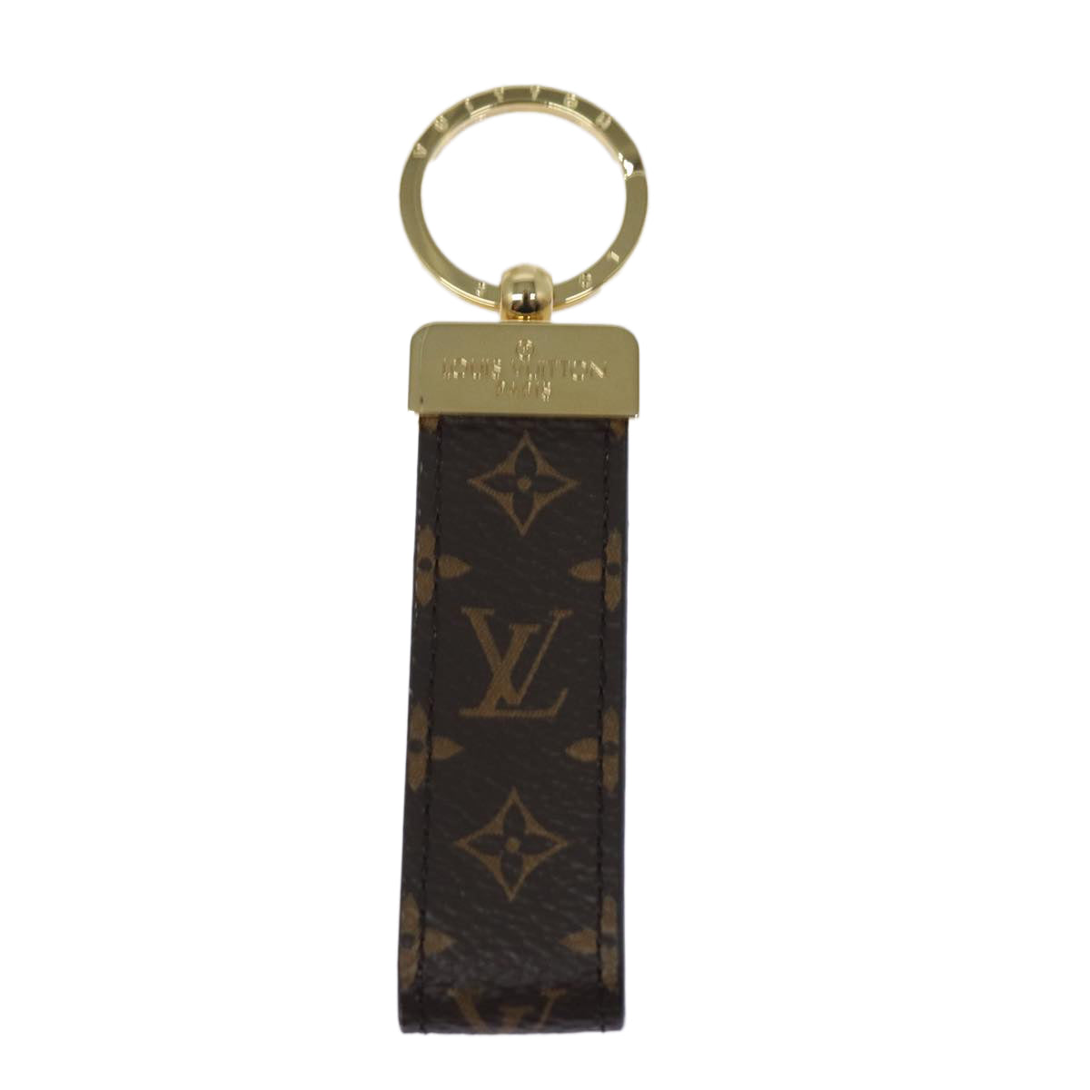 LOUIS VUITTON Monogram Porte Cles Dragonne Key Holder M65221 LV Auth yk14259