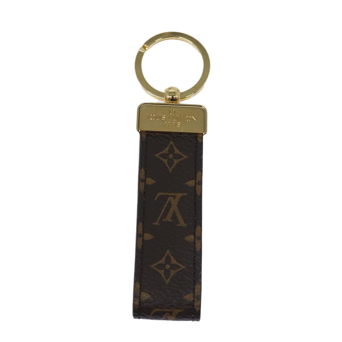 LOUIS VUITTON Monogram Porte Cles Dragonne Key Holder M65221 LV Auth yk14259