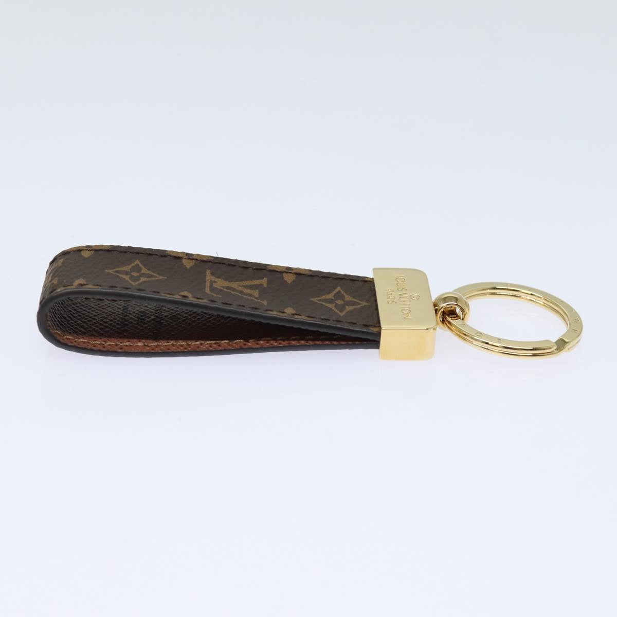 LOUIS VUITTON Monogram Porte Cles Dragonne Key Holder M65221 LV Auth yk14259