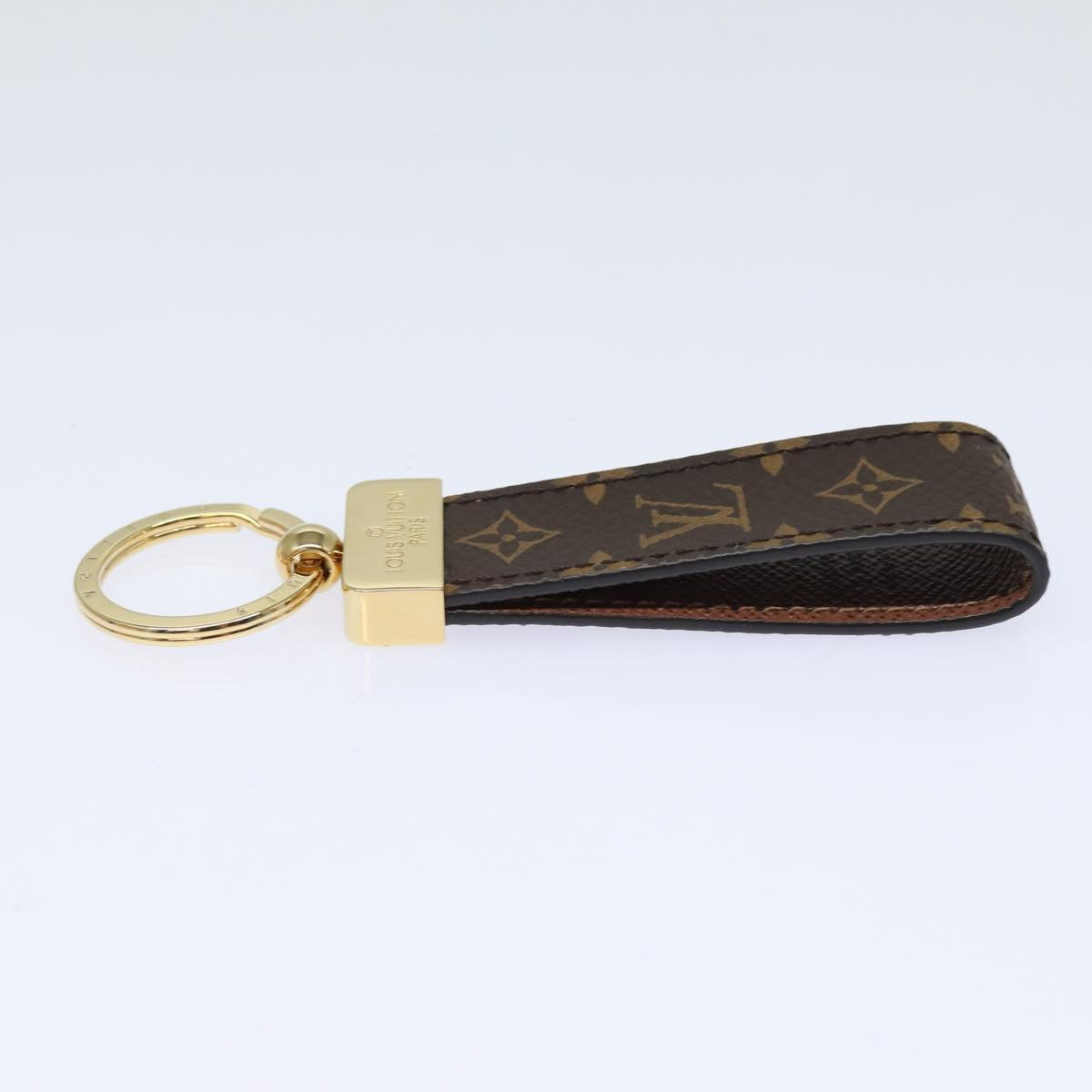 LOUIS VUITTON Monogram Porte Cles Dragonne Key Holder M65221 LV Auth yk14259