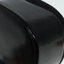 GUCCI Bamboo Vanity Hand Bag Patent Black Silver Auth yk14261-17