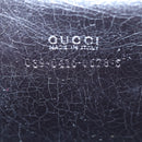 GUCCI Bamboo Vanity Hand Bag Patent Black Silver Auth yk14261-12