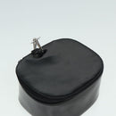 GUCCI Bamboo Vanity Hand Bag Patent Black Silver Auth yk14261-6