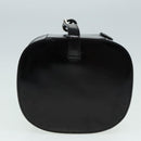 GUCCI Bamboo Vanity Hand Bag Patent Black Silver Auth yk14261-5