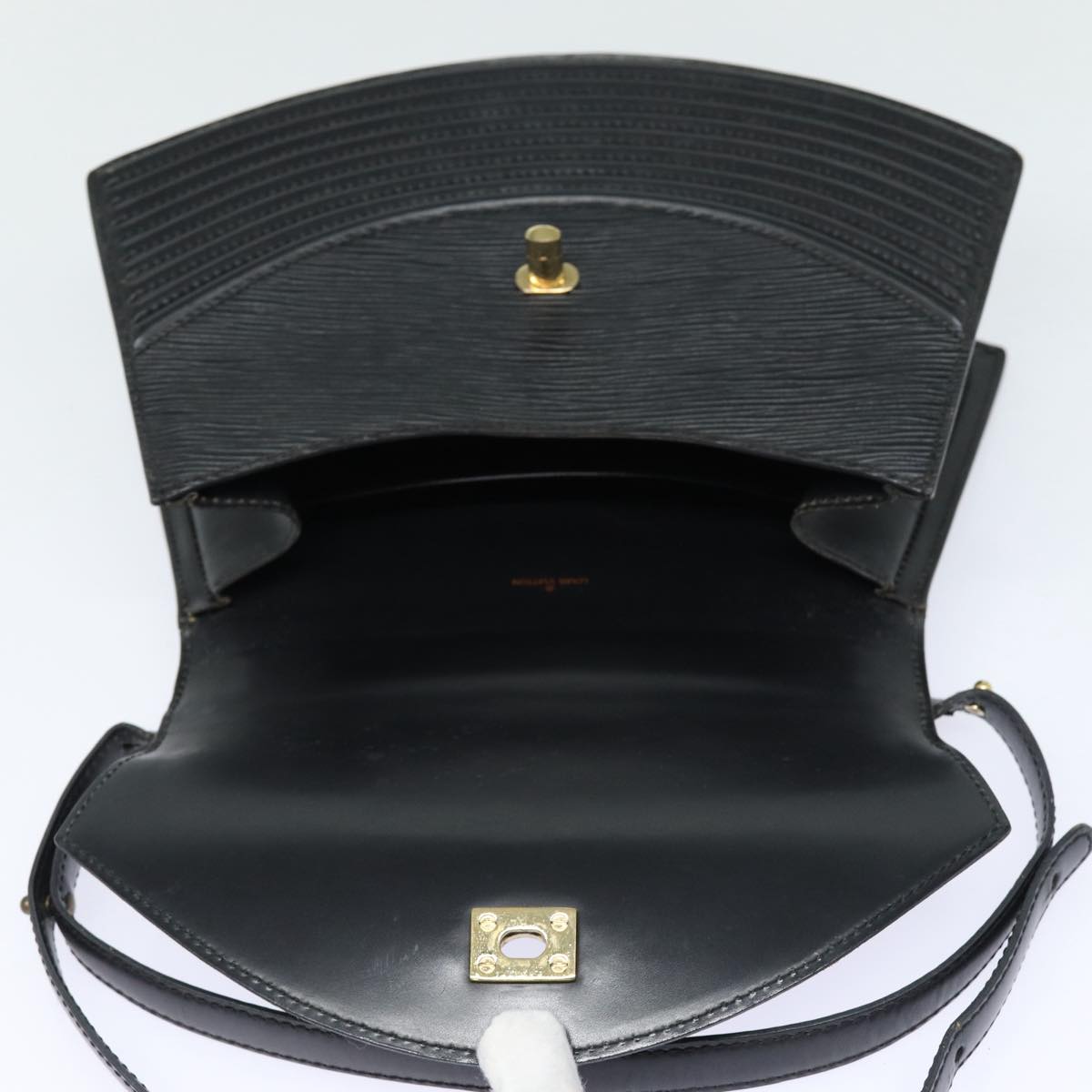 LOUIS VUITTON Epi Tilsitt Shoulder Bag Black M52482 LV Auth yk14265