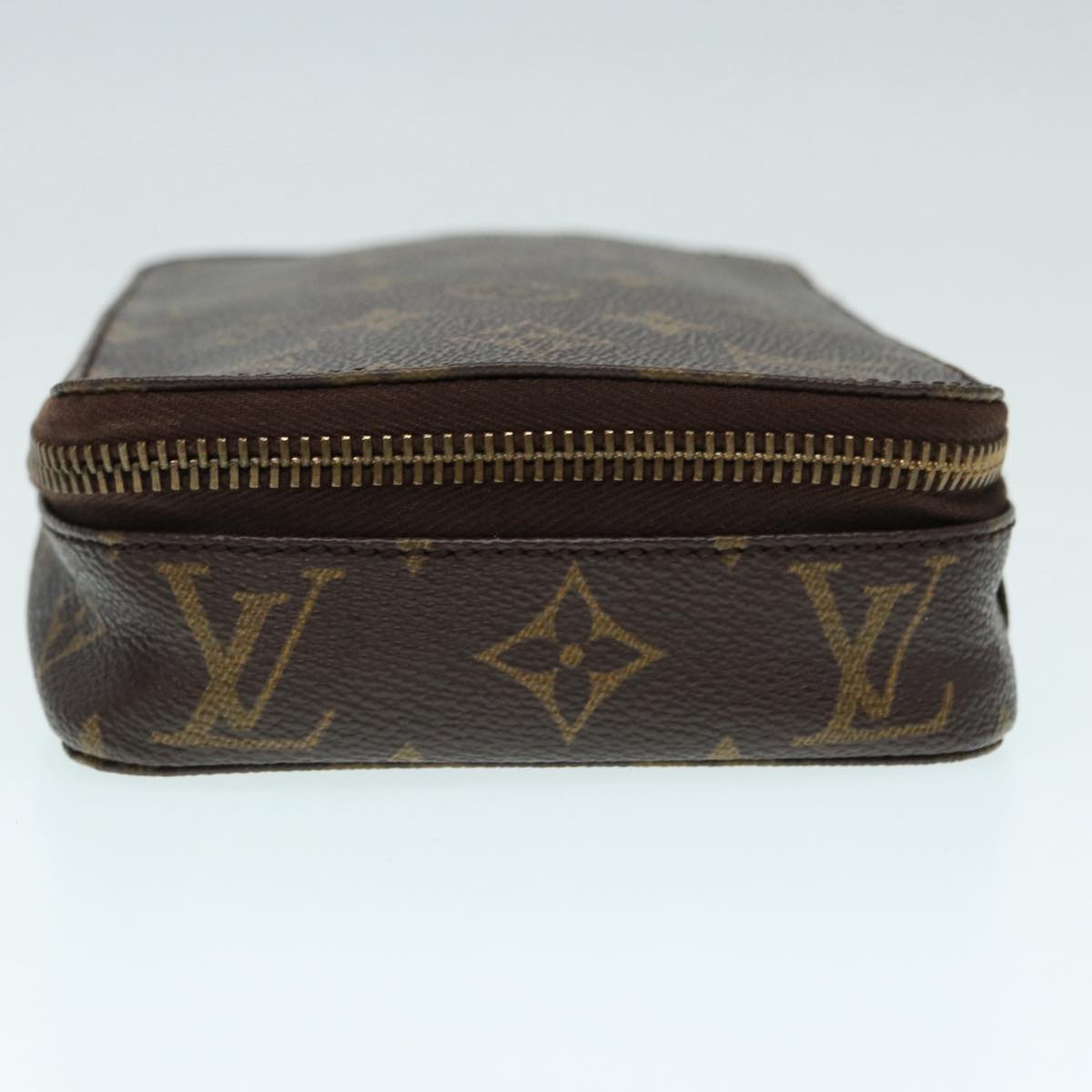 LOUIS VUITTON Monogram Poche Monte Carlo Jewelry Box Vintage M47352 Auth yk14289