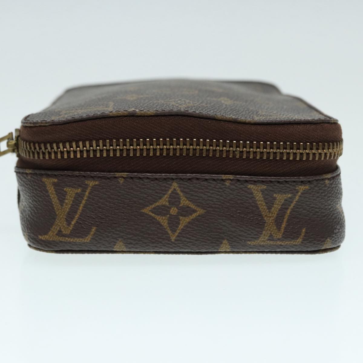 LOUIS VUITTON Monogram Poche Monte Carlo Jewelry Box Vintage M47352 Auth yk14289