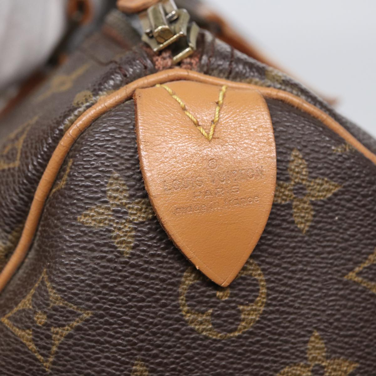 LOUIS VUITTON Monogram Speedy 35 Hand Bag M41524 LV Auth yk14294