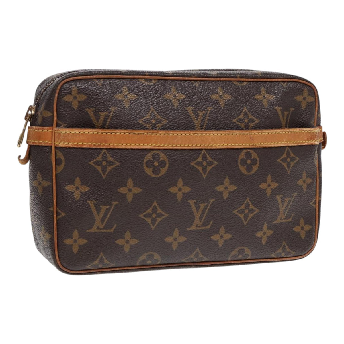 LOUIS VUITTON Monogram Compiegne 23 Clutch Bag M51847 LV Auth yk14312