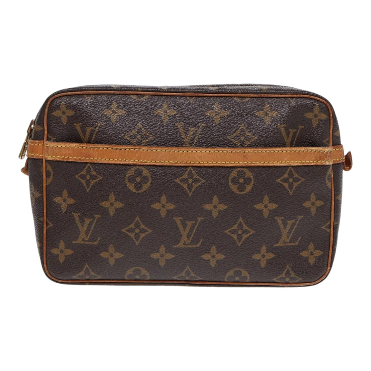 LOUIS VUITTON Monogram Compiegne 23 Clutch Bag M51847 LV Auth yk14312