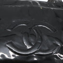 CHANEL COCO Mark Shoulder Bag Patent leather Black Silver CC Auth yk14331-14