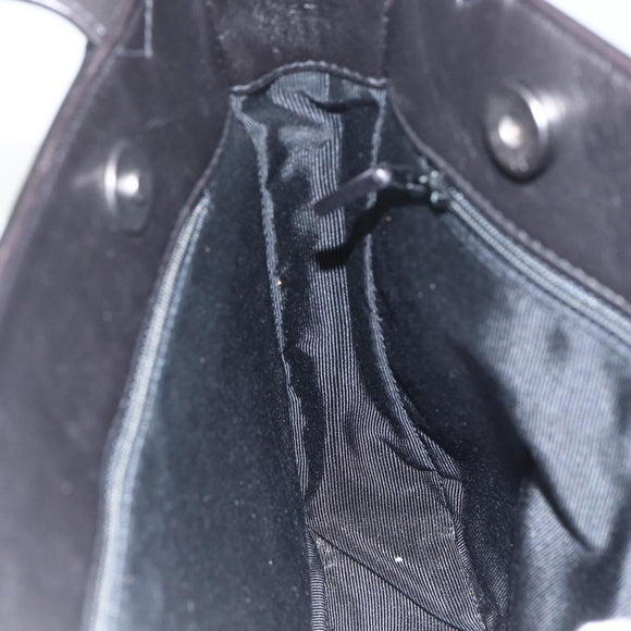 CHANEL COCO Mark Shoulder Bag Patent leather Black Silver CC Auth yk14331