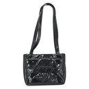 CHANEL COCO Mark Shoulder Bag Patent leather Black Silver CC Auth yk14331-3