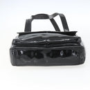 CHANEL COCO Mark Shoulder Bag Patent leather Black Silver CC Auth yk14331-9