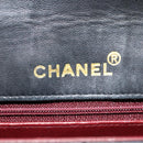 CHANEL Matelasse Turn Lock Chain Hand Bag Lamb Skin Black Gold CC Auth yk14333A-19