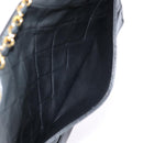 CHANEL Matelasse Turn Lock Chain Hand Bag Lamb Skin Black Gold CC Auth yk14333A-27