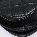 CHANEL Matelasse Turn Lock Waist bag Leather Black Gold CC Auth yk14337-16