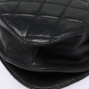 CHANEL Matelasse Turn Lock Waist bag Leather Black Gold CC Auth yk14337-17