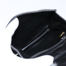 CHANEL Matelasse Turn Lock Waist bag Leather Black Gold CC Auth yk14337-10