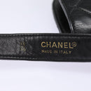 CHANEL Matelasse Turn Lock Waist bag Leather Black Gold CC Auth yk14337-8