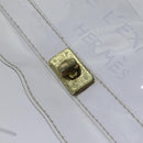 HERMES Vinyl Kelly Hand Bag Vinyl Clear Auth yk14339-10