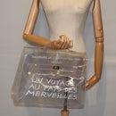 HERMES Vinyl Kelly Hand Bag Vinyl Clear Auth yk14339-17