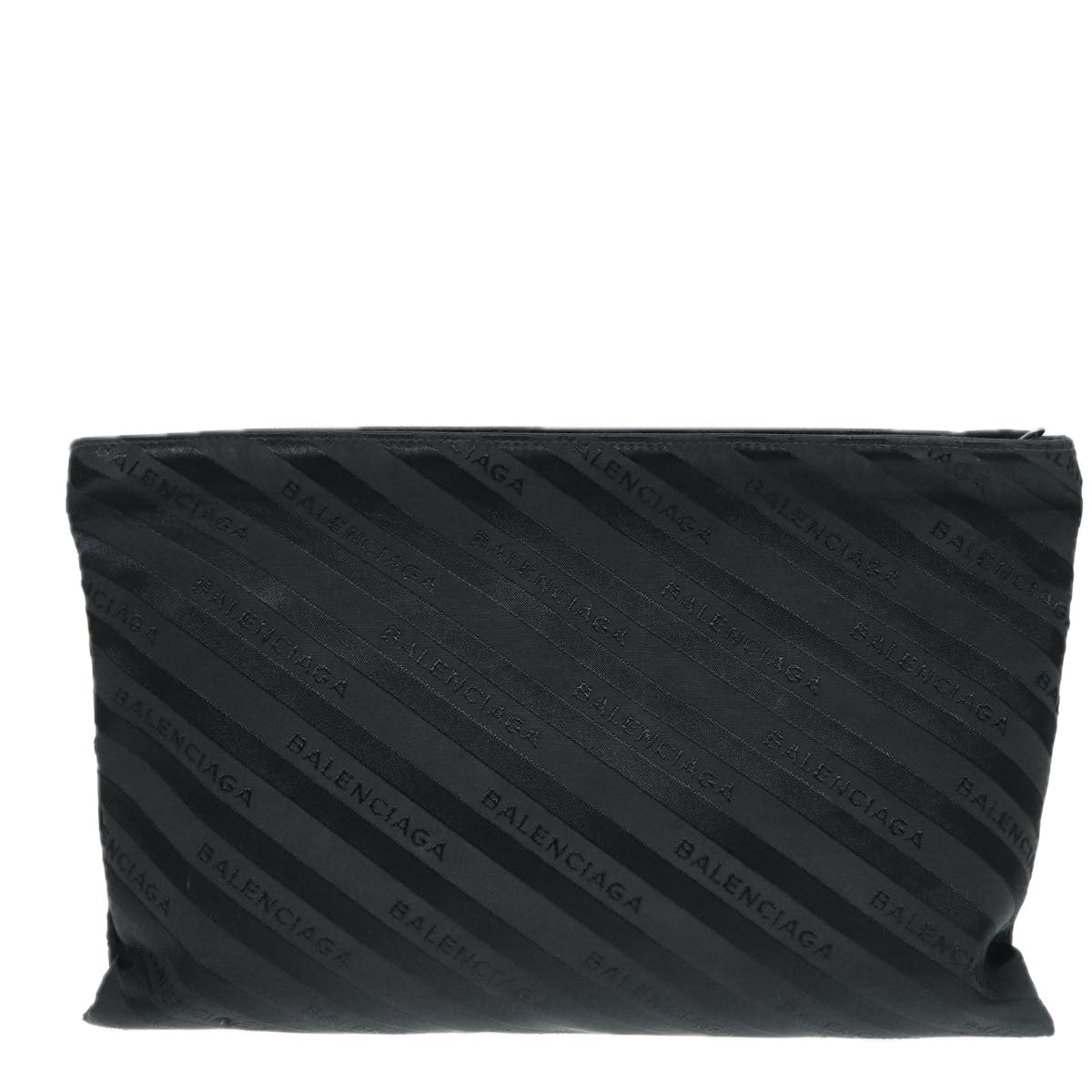 BALENCIAGA Explorer Clutch Bag Canvas Black 459745 Auth yk14342 - 0