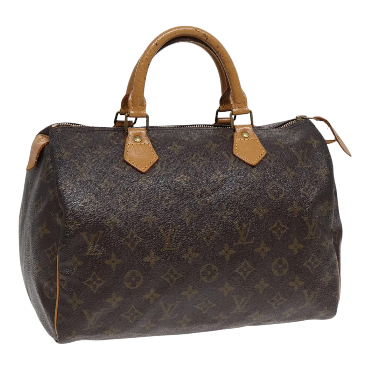 LOUIS VUITTON Monogram Speedy 30 Hand Bag M41526 LV Auth yk14351