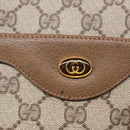 GUCCI GG Supreme Web Sherry Line Tote Bag PVC Beige Red 39 02 003 Auth yk14357-9