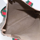 GUCCI GG Supreme Web Sherry Line Tote Bag PVC Beige Red 39 02 003 Auth yk14357-10