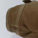 BVLGARI Hand Bag Leather Beige Gold Auth yk14360-16