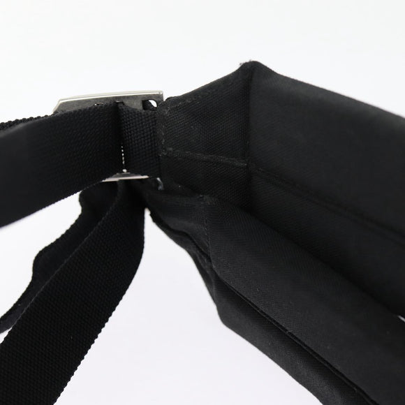 SAINT LAURENT Classic Hunter Backpack Canvas Black Silver Auth yk14364V