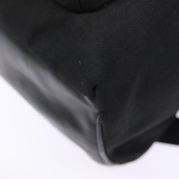 SAINT LAURENT Classic Hunter Backpack Canvas Black Silver Auth yk14364V