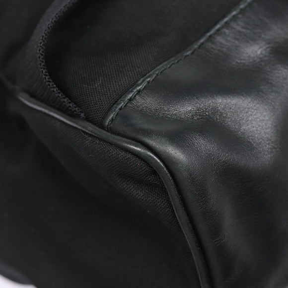 SAINT LAURENT Classic Hunter Backpack Canvas Black Silver Auth yk14364V