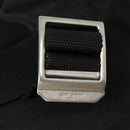 SAINT LAURENT Classic Hunter Backpack Canvas Black Silver Auth yk14364V-18