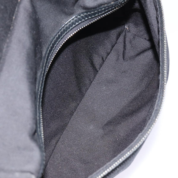 SAINT LAURENT Classic Hunter Backpack Canvas Black Silver Auth yk14364V