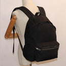 SAINT LAURENT Classic Hunter Backpack Canvas Black Silver Auth yk14364V-28