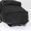 SAINT LAURENT Classic Hunter Backpack Canvas Black Silver Auth yk14364V-6