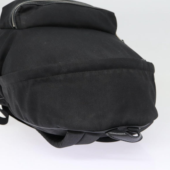 SAINT LAURENT Classic Hunter Backpack Canvas Black Silver Auth yk14364V